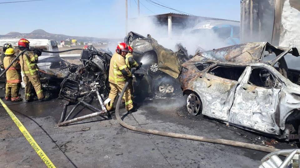 accidente en la México-Puebla