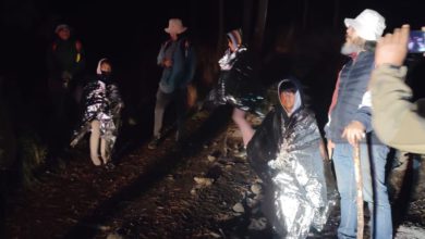 familia perdida en Monte Tláloc de Texcoco