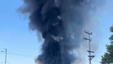 incendio en lote baldío