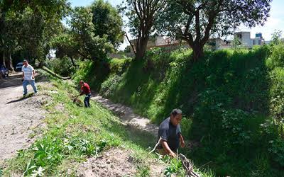 basura de barrancas en Chalco