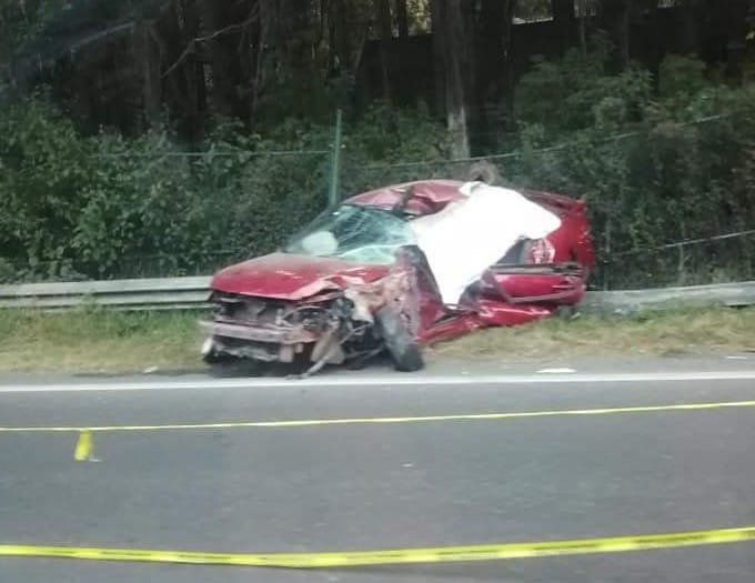 caos vehicular sobre la México-Toluca