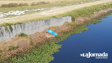 hombre sin vida en el Río Lerma