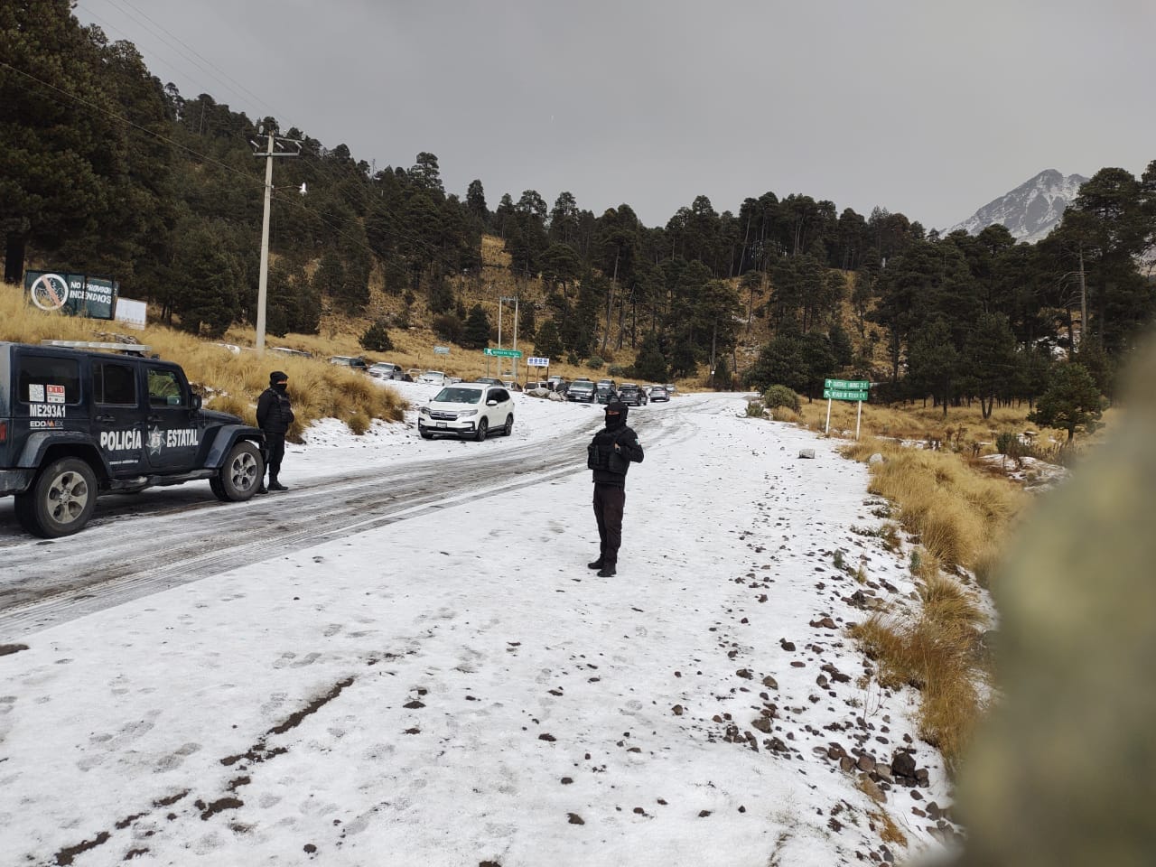 acceso al Nevado de Toluca