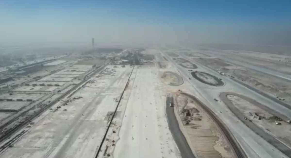 trabajos en el Aeropuerto Internacional Felipe Ángeles