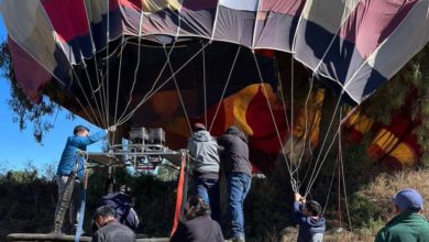 desplome de globo aerostático en Otumba