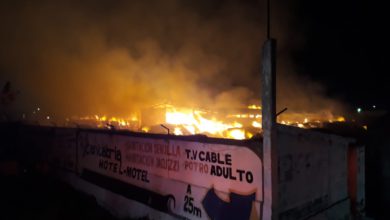 incendio en bodega de algodón