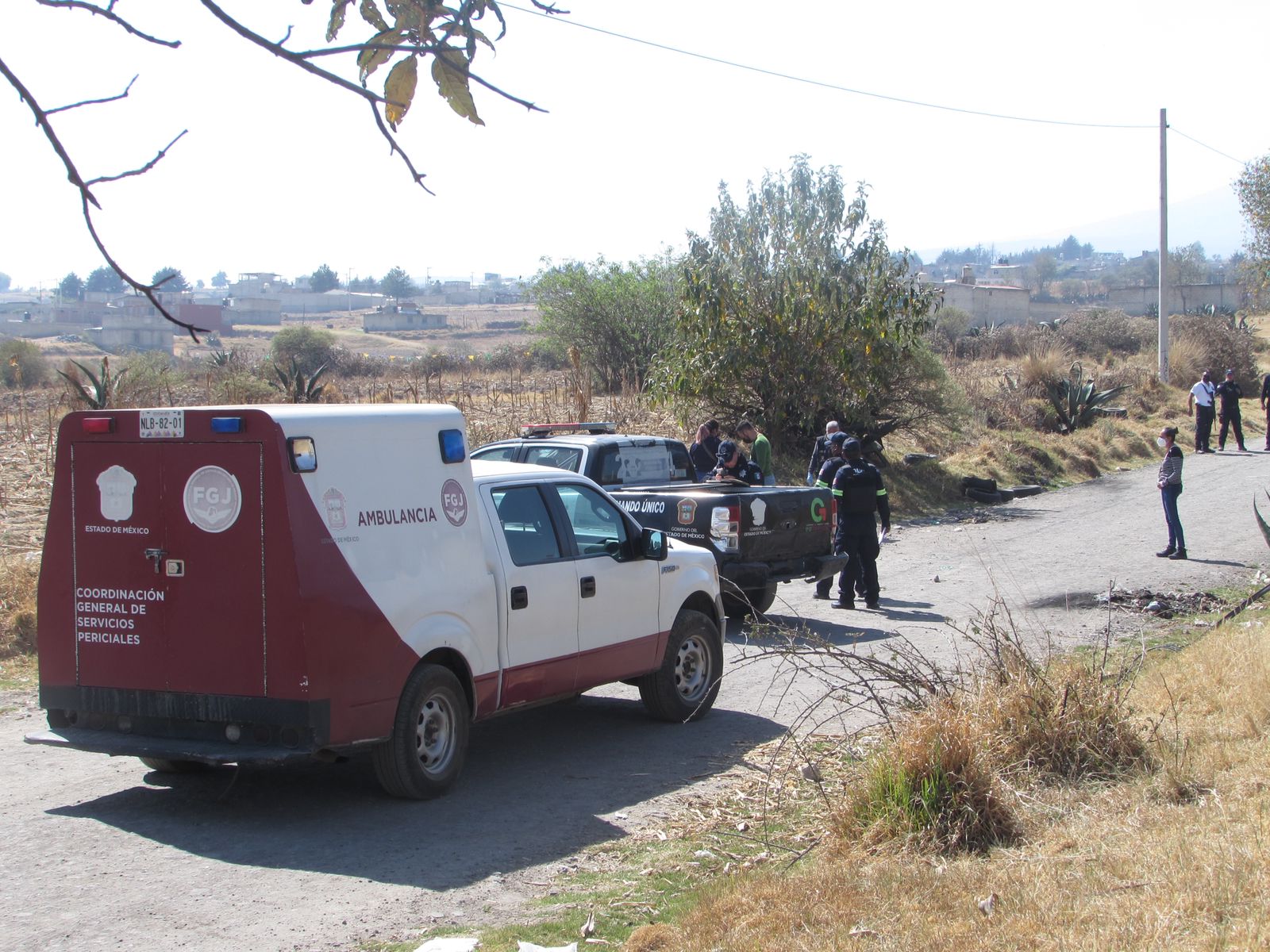 cuerpo en Zinacantepec