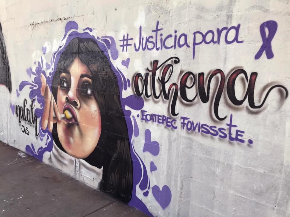 mural en honor a Atena