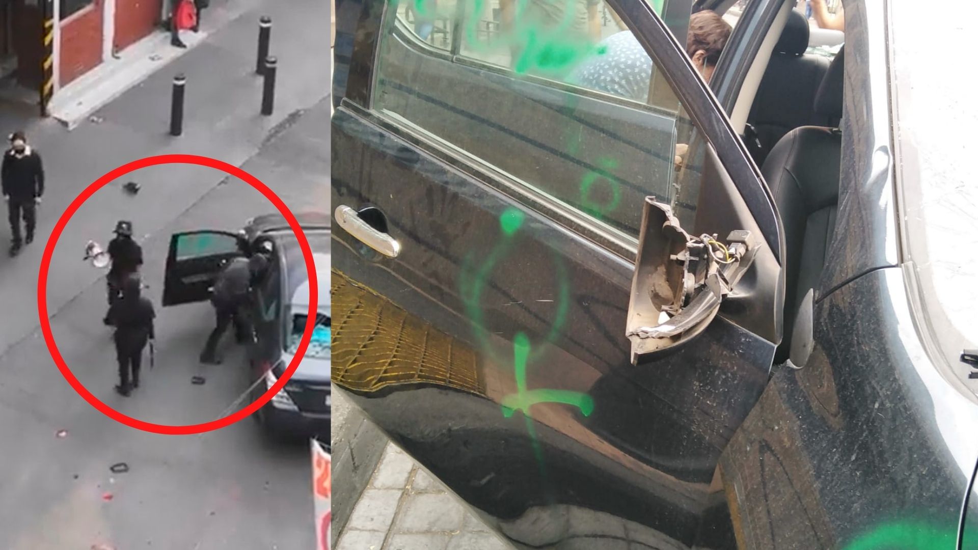 VIDEO) Encapuchadas destrozan auto en CDMX – La Jornada Estado de México
