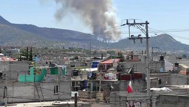 incendio en la Sierra de Guadalupe