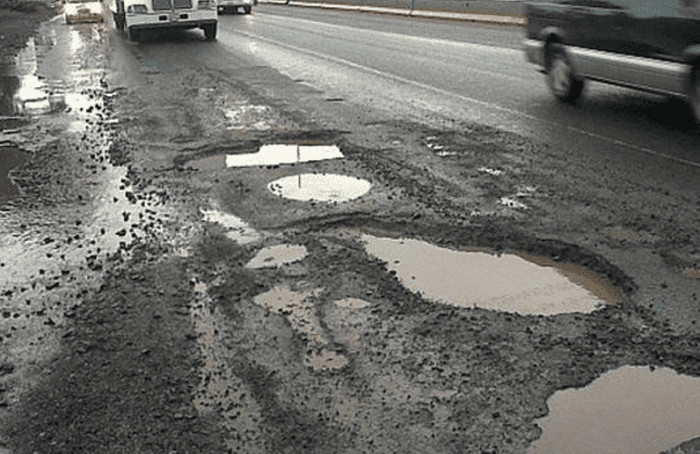 Daños provocados por baches