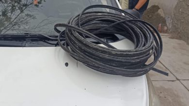 Ladrón de cable en Tecámac