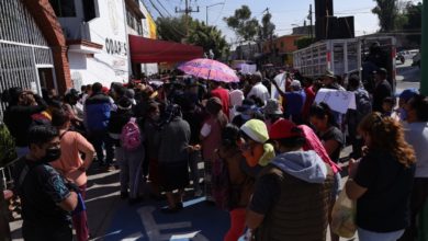 Manifestación en OPDAPAS Chimalhuacán