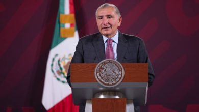 El Secretario de Gobernación, Adán Augusto, llamó mezquinos a las personas que especularon sobre la salud del Presidente Andrés Manuel López Obrador. Foto: Presidencia.