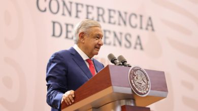 Andrés Manuel López Obrador también adelantó que enviará una nueva carta al presidente chino Xi Jinping, para plantearle, "de manera respetuosa", la existencia de dicho barco. Foto: Presidencia