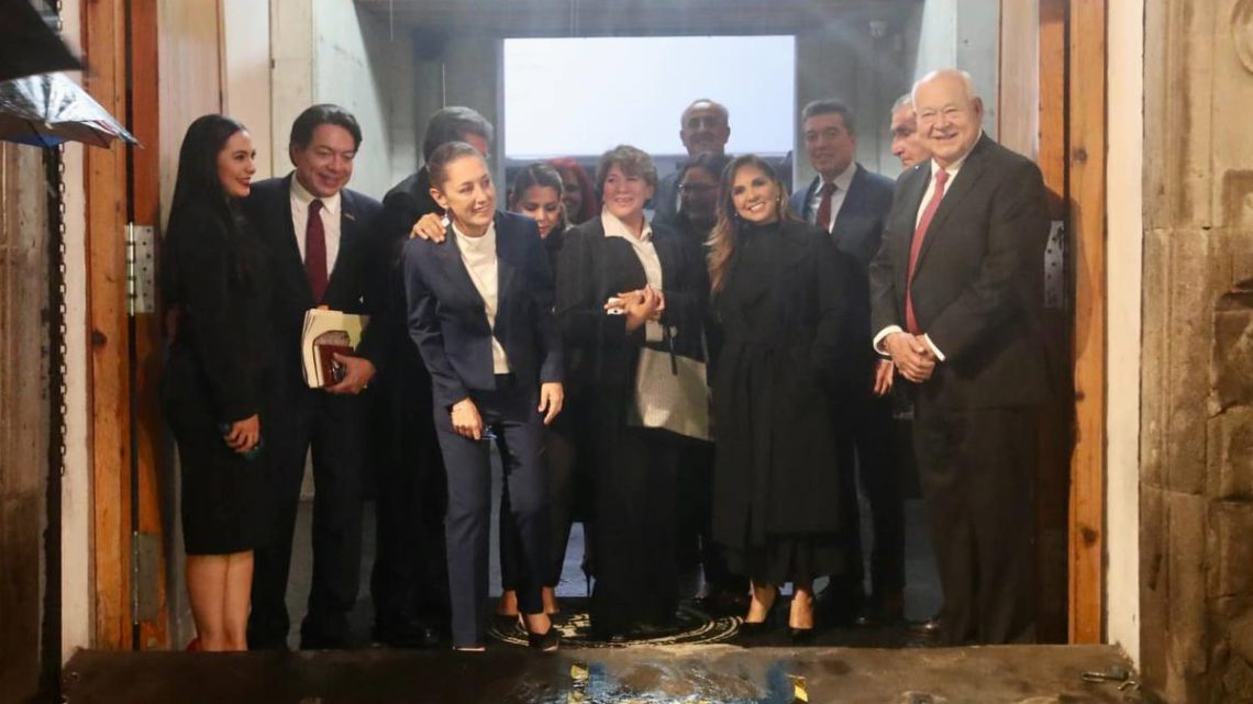 Mario Delgado aseguró que la cena con gobernadores y aspirantes a la presidencia sólo fue para felicitar a Delfina Gómez y su triunfo en el Edomex. Foto: Especial