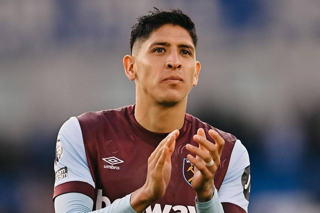 Foto de Edson Álvarez, jugador del West Ham líder de la Premier League.