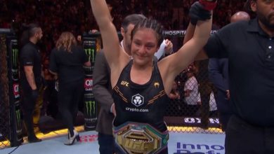 Foto de Alexa Grasso, campeona mexicana de la UFC que retuvo su título contra Valentina Shevchenko.