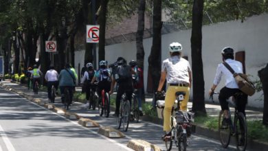 Foto de la Ciclovía Metropolitana que conecta Naucalpan con Azcapotzalco.