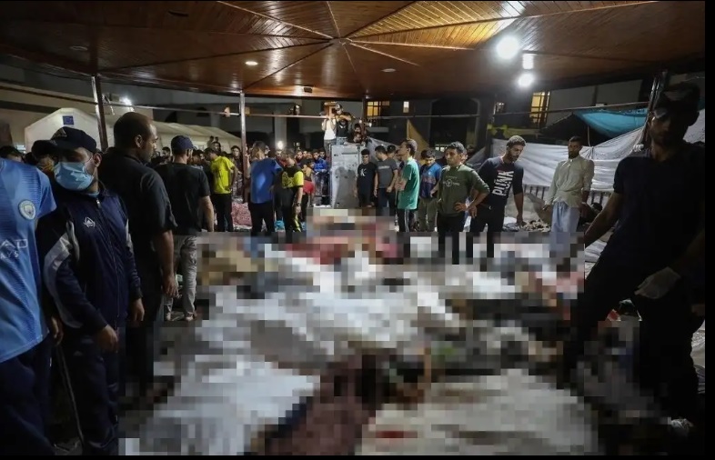 El ataque, se dijo, fue al Hospital Al-Ahli en la Franja de Gaza, y de confirmarse este sería, según expertos, el peor bombardeo israelí en las cinco guerras que han peleado contra Hamás desde 2008. Foto: La Jornada