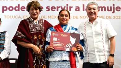 A escasos dos días de que se abrió el pre registro para el apoyo económico a mujeres de 18 a 64 años que viven en pobreza y pobreza extrema en el Estado de México, ya la página se saturó y el mensaje que se puede leer es sobre el éxito que ha tenido dicho programa. Foto: La Jornada