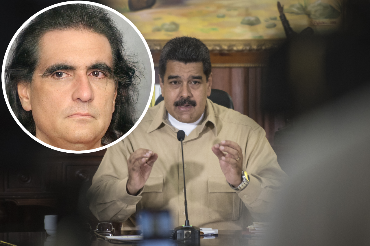 Foto de Alex Saab y Nicolás Maduro.