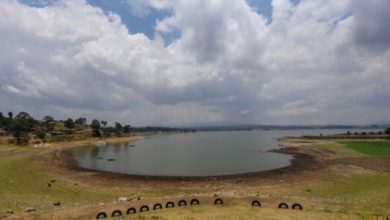 Foto del Cutzamala, que sólo tendría para abastecer agua en el Edomex hasta agosto de 2024.