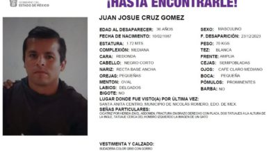 Ficha de la alerta amber de Juan Josué Cruz Gómez.