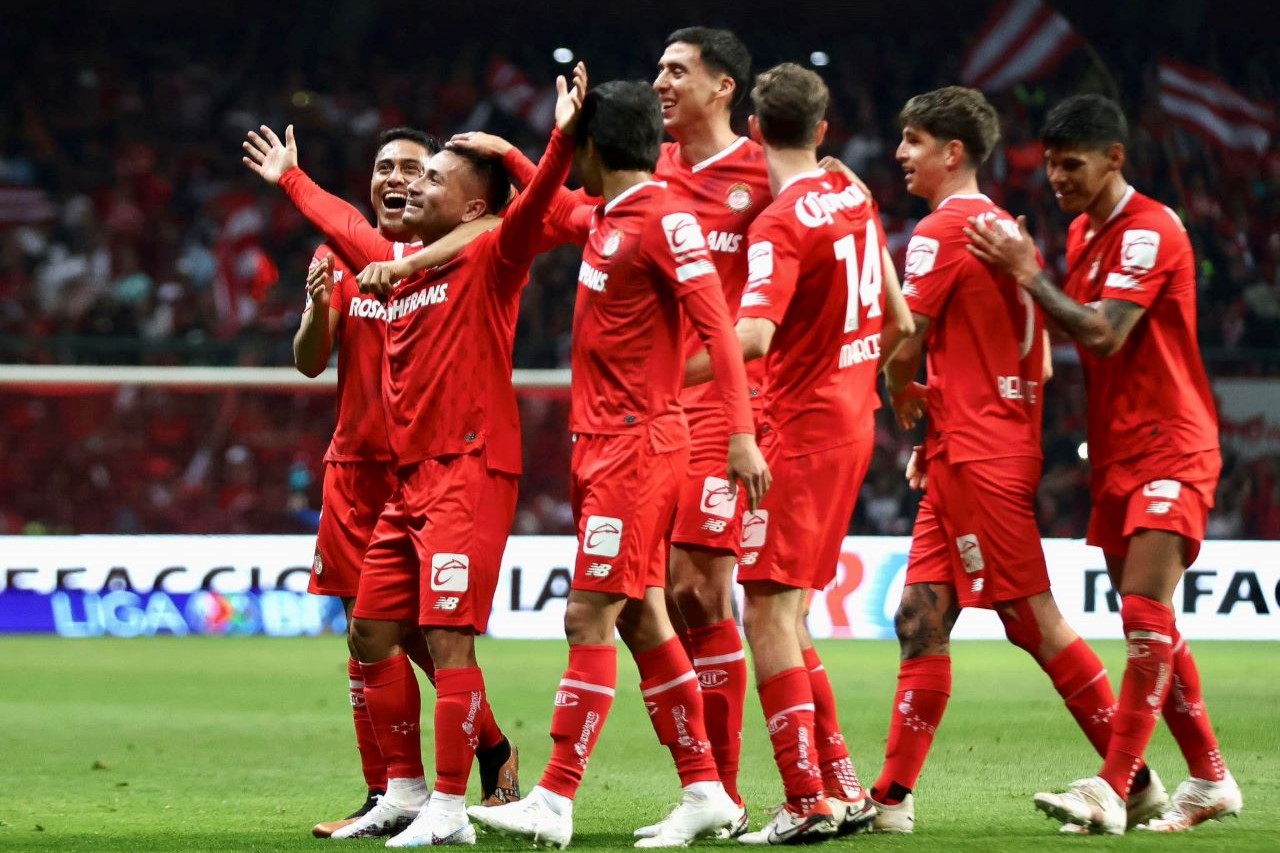 Foto de jugadores del Toluca, que ya conocen su grupo de la Leagues Cup.