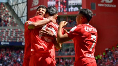 Foto de jugadores de Toluca, que se enfrentará a Querétaro en vivo este viernes.