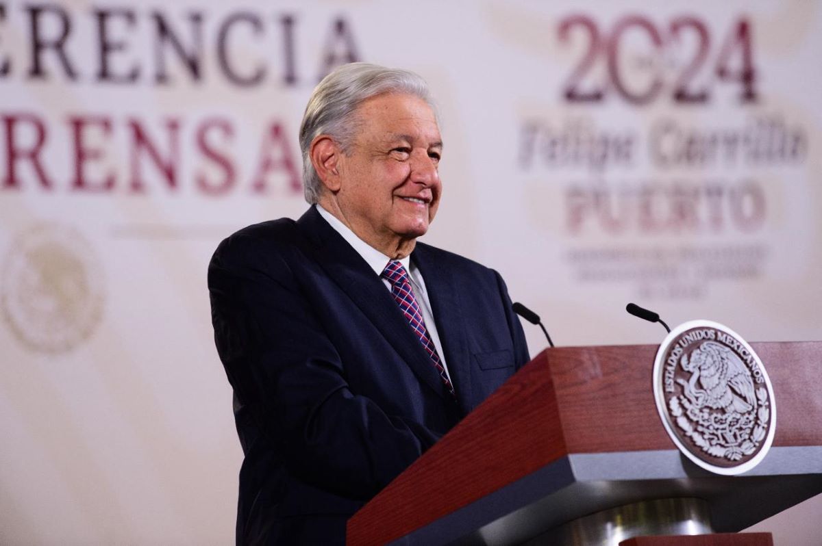 El Presidente Andrés Manuel López Obrador sin mencionar partidos ni candidatos criticó la situación en materia de seguridad en material electoral. Foto: Presidencia