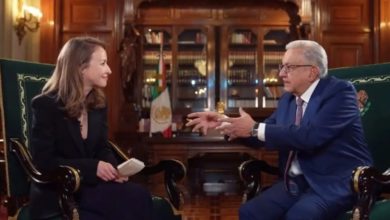 El Presidente Andrés Manuel López Obrador hace unas semanas concedió una entrevista a la periodista de origen ruso Inna Afinogenova, para el Canal Red. Foto: La Jornada