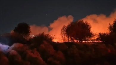 Por cuarto día consecutivo, siguen las fumarolas en el humedal. Foto: La Jornada