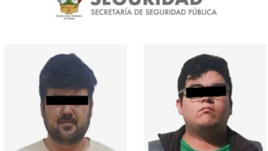 Los probables responsables identificados con las siglas CASG y TILV de 23 y 24 años, respectivamente, se encontraban en posesión de material pornográfico. Foto: Captura