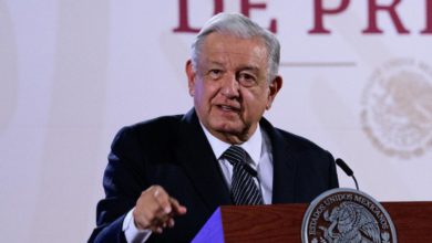 El presidente Andrés Manuel López Obrador lamentó lo suscitado ayer en San Pedro Garza García, que dejó 9 muertos y 70 heridos. Foto: Presidencia.