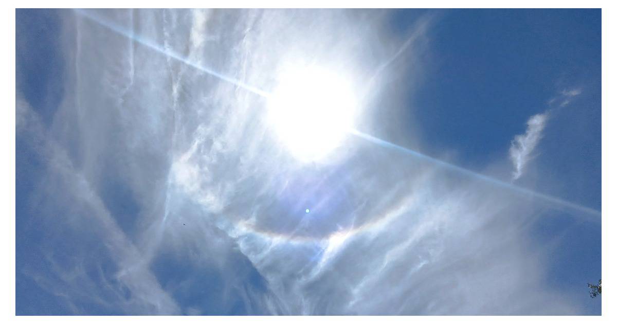 Halo solar ilumina el cielo del EDOMEX y CDMX: Foto: X