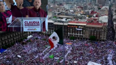 “Desde aquí lo decimos con fuerza y emoción, del Zócalo a la victoria”, Claudia Sheinbaum.