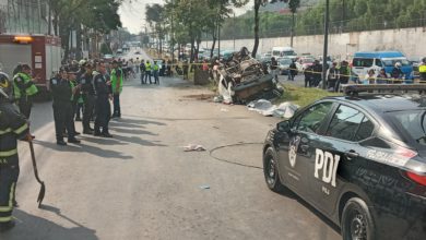 Volcadura de una combi deja 2 muertos y 10 lesionados. Foto tomada de X