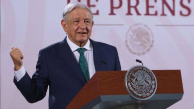 El presidente Andrés Manuel López Obrador se mostró animoso, contento y lleno de esperanza para el futuro de México, luego de saber el resultado contundente en las elecciones donde coloca a la doctora Claudia Sheinbaum como la virtual presidente de la nación. Foto: Presidencia