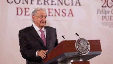 El presidente Andrés Manuel López Obrador aseguró que en ese espacio (Poder Judicial) está secuestrado tanto por la delincuencia organizada como por la de cuello blanco y por eso no está al servicio del pueblo. Foto: Presidencia.