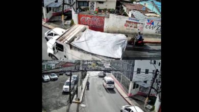 En el video, que ya circula en redes sociales, se puede observar el tráfico normal que cada mañana se junta en aquella calle del municipio del Estado de México. Foto: Captura