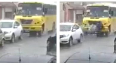El VIDEO causó impacto cuando hermanitas son atropelladas por camión.