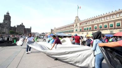 CNTE se va del Zócalo; levanta plantón después de reunirse con AMLO