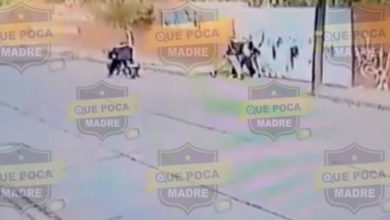 Indigna VIDEO de ladrón que golpea a niña y su mamá en la puerta de primaria en Chimalhuacán