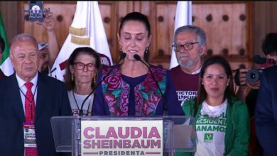 Claudia en el Zócalo llamó a la unidad.