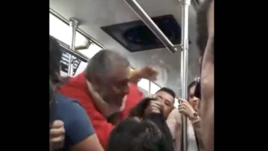 VIDEO: Cabezazo desata pelea entre hombres en el Metro; uno hasta tenía collarín