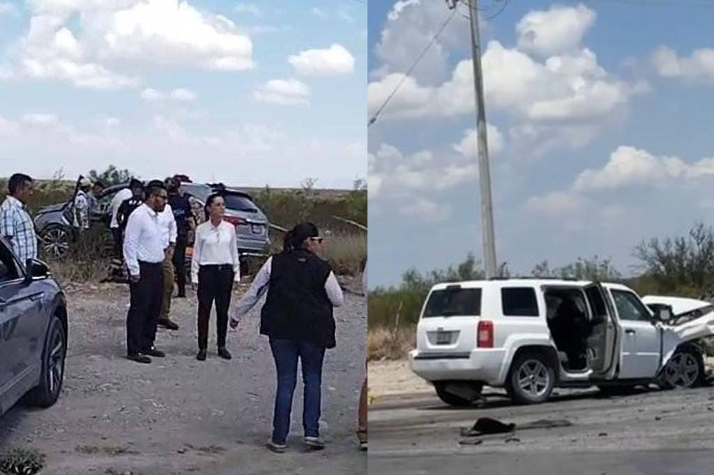 El accidente tuvo lugar cuando el auto donde iban algunas personas del equipo de la virtual presidenta de México se vio involucrado.