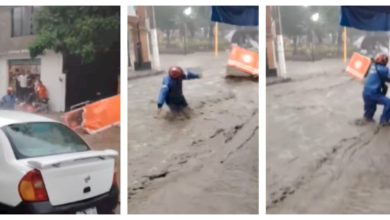 Captan en VIDEO cuando hombre pierde su mototaxi, él se aferraba a no soltarlo.