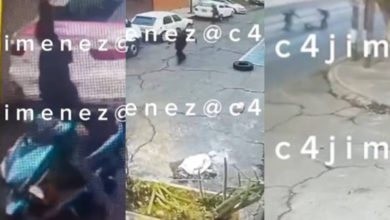 Captan en VIDEO tiroteo entre ladrón y policías en calles de Iztacalco