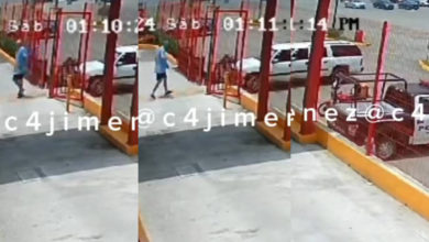 Revelan VIDEO del momento que hombre llega a matar a su expareja en el KFC de Toluca